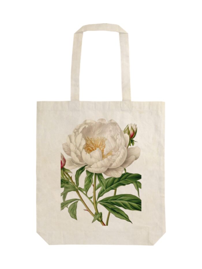 TOTE BAG WHITE PEONY